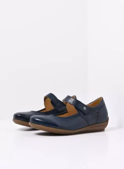 Wolky Noble F2F - denim biocare<DAMES Herfst/Winter|Bandschoenen