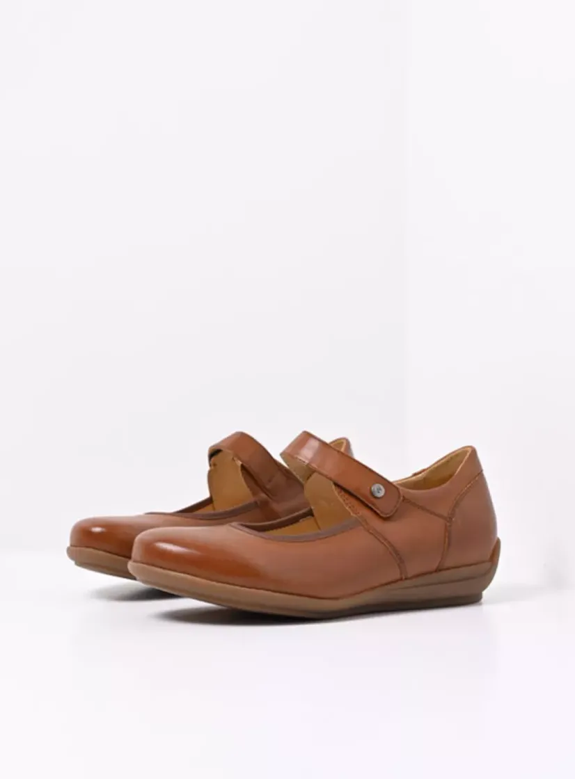 Wolky Noble F2F - naturel biocare<DAMES Bandschoenen|Herfst/Winter