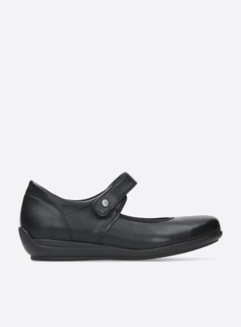 Wolky Noble F2F - zwart biocare<DAMES Herfst/Winter|Bandschoenen