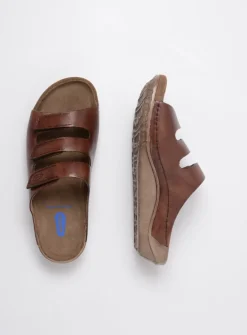 Wolky Nomad - cognac geolied leer<DAMES Slippers