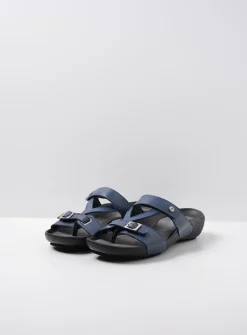 Wolky O'Connor - jeans leer<DAMES Slippers