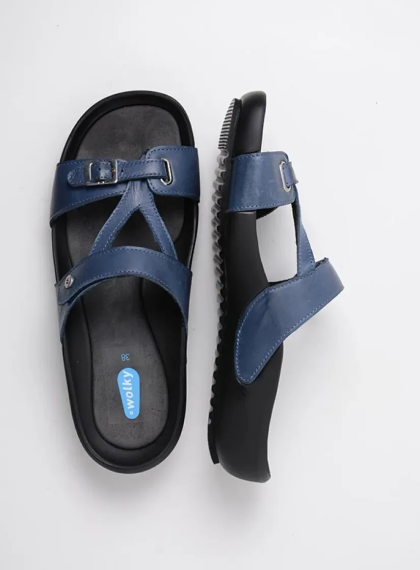 Wolky O'Connor - jeans leer<DAMES Slippers