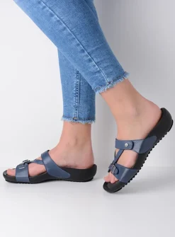 Wolky O'Connor - jeans leer<DAMES Slippers