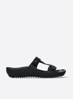 Wolky O'Connor - zwart leer<DAMES Slippers