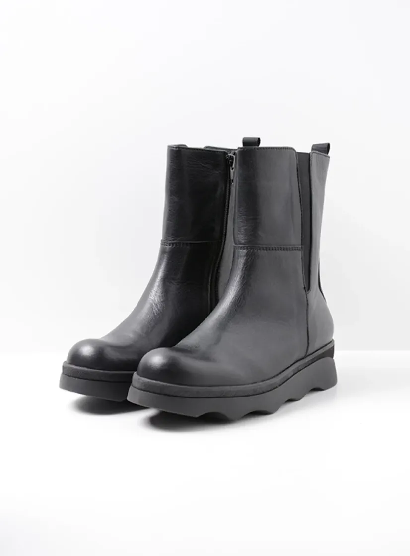 Wolky Ogano - zwart leer<DAMES Herfst/Winter