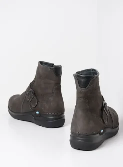 Wolky Okay - asfalt nubuck<DAMES Wandelschoenen|Herfst/Winter