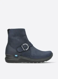Wolky Okay - blauw nubuck<DAMES Wandelschoenen|Herfst/Winter