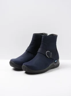 Wolky Okay - blauw nubuck<DAMES Wandelschoenen|Herfst/Winter