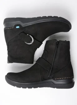 Wolky Okay - zwart nubuck<DAMES Wandelschoenen|Herfst/Winter
