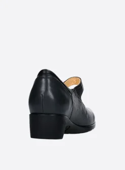 Wolky Opal - zwart leer<DAMES Bandschoenen
