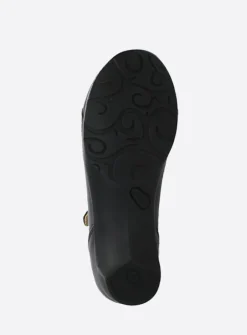 Wolky Opal - zwart leer<DAMES Bandschoenen
