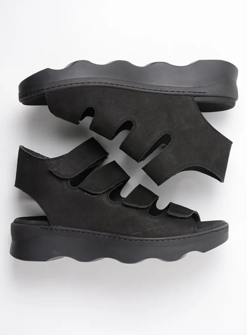Wolky Oro - zwart nubuck<DAMES Sandalen