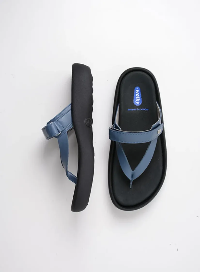 Wolky Peace - jeans leer<DAMES Slippers