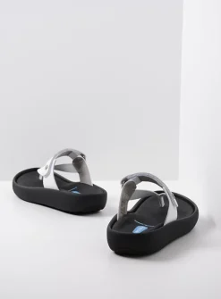 Wolky Peace - wit leer<DAMES Slippers
