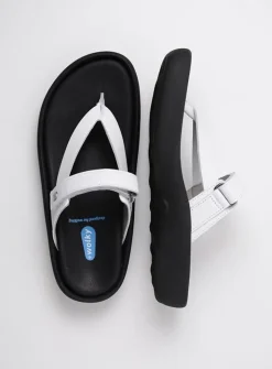Wolky Peace - wit leer<DAMES Slippers