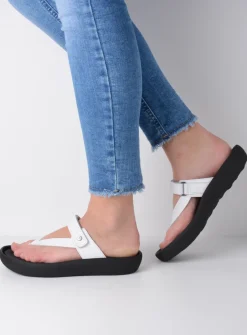 Wolky Peace - wit leer<DAMES Slippers