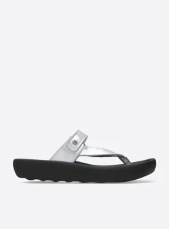 Wolky Peace - zilver leer<DAMES Slippers