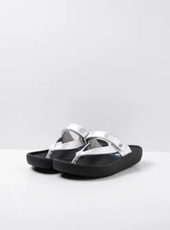 Wolky Peace - zilver leer<DAMES Slippers