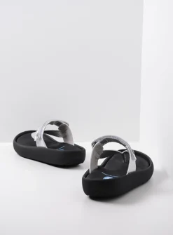 Wolky Peace - zilver leer<DAMES Slippers