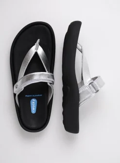 Wolky Peace - zilver leer<DAMES Slippers