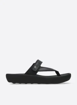 Wolky Peace - zwart leer<DAMES Slippers