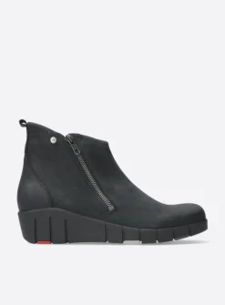 Wolky Phoenix HV - zwart nubuck<DAMES Herfst/Winter|Enkellaarsjes