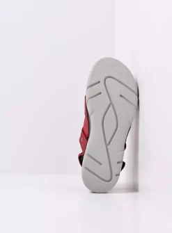 Wolky Rapid - rood nubuck<DAMES Sneakers
