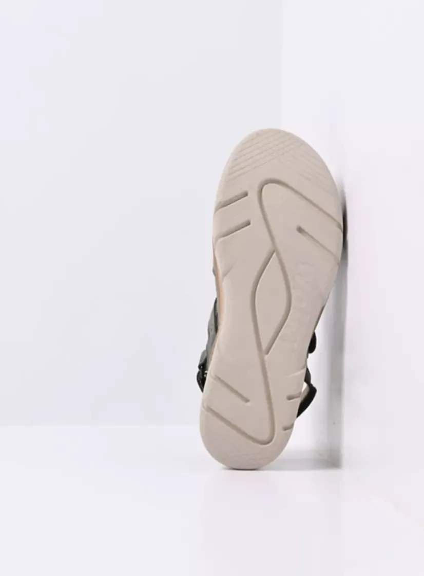 Wolky Rapid - saliegroen nubuck<DAMES Sneakers