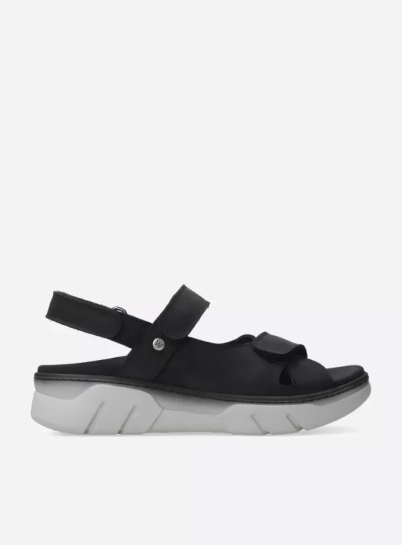Wolky Rapid - zwart nubuck<DAMES Sneakers