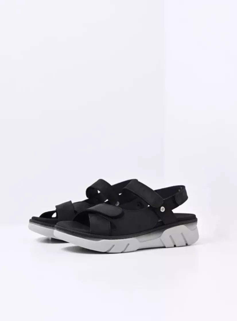 Wolky Rapid - zwart nubuck<DAMES Sneakers