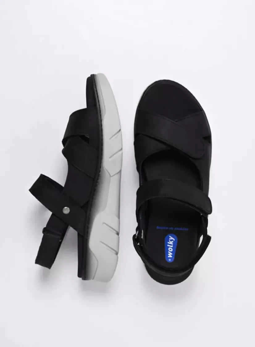 Wolky Rapid - zwart nubuck<DAMES Sneakers
