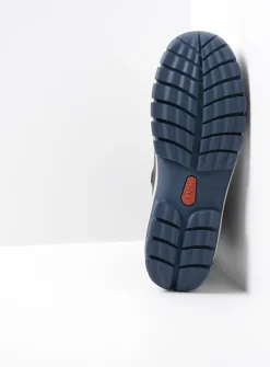Wolky Reach - blauw nubuck<DAMES Hoge Veterschoenen|Veterlaarzen