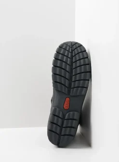 Wolky Reach - zwart leer<DAMES Hoge Veterschoenen|Veterlaarzen