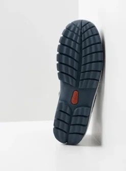 Wolky Reach - zwart/wit leer<DAMES Hoge Veterschoenen|Veterlaarzen
