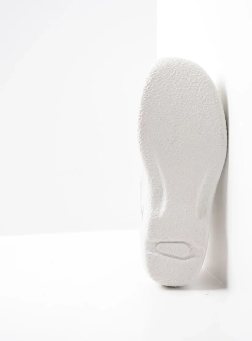 Wolky Roll Combi - creme wit leer<DAMES Herfst/Winter|Bandschoenen