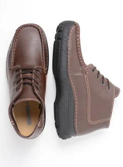 Wolky Roll Moc Men - bruin leer<Heren Veterschoenen Heren|Comfortschoenen Heren