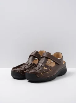 Wolky Roll Sandal Men - bruin leer<Heren Sandalen Voor Heren|Comfortschoenen Heren