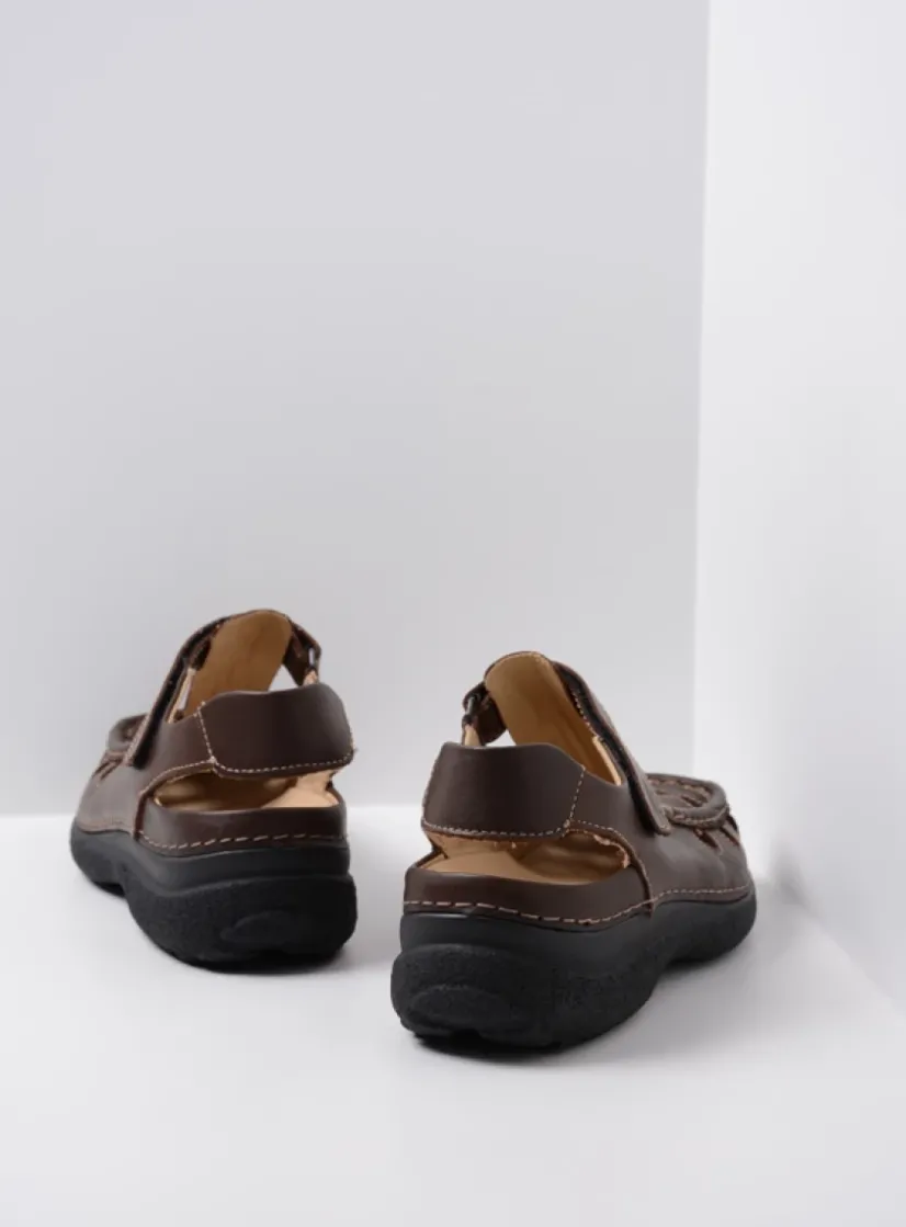 Wolky Roll Sandal Men - bruin leer<Heren Sandalen Voor Heren|Comfortschoenen Heren