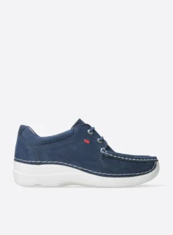 Wolky Roll Shoe - denim nubuck<DAMES Lage Veterschoenen