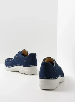 Wolky Roll Shoe - denim nubuck<DAMES Lage Veterschoenen