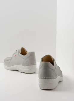 Wolky Roll Shoe - lichtgrijs nubuck<DAMES Lage Veterschoenen