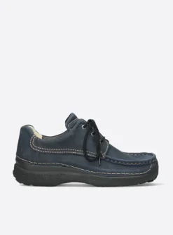 Wolky Roll Shoe Men - blauw nubuck<Heren Veterschoenen Heren|Comfortschoenen Heren