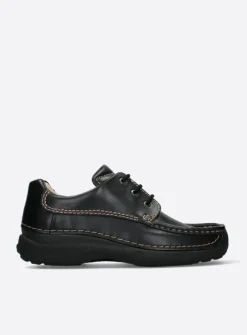 Wolky Roll Shoe Men - zwart leer<Heren Veterschoenen Heren|Comfortschoenen Heren