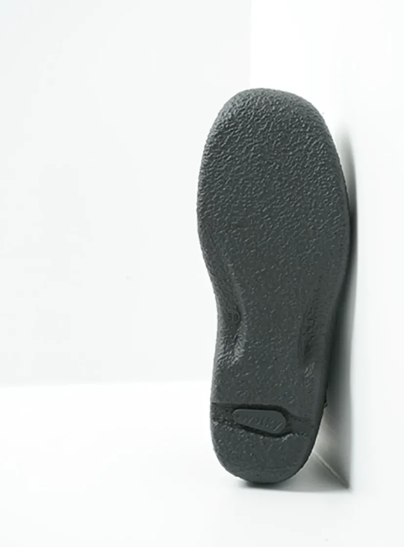 Wolky Roll Slide - blauw nubuck<DAMES Slippers|Klompen