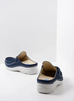 Wolky Roll Slide - denim nubuck<DAMES Slippers|Klompen
