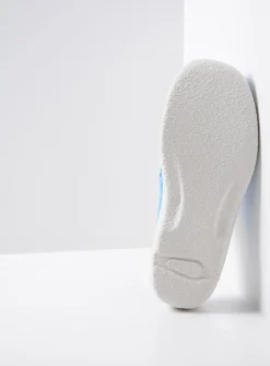 Wolky Roll Slide - hemelsblauw nubuck<DAMES Slippers|Klompen