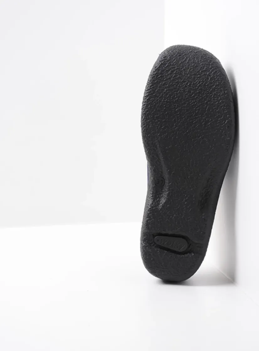 Wolky Roll Slide - paars nubuck<DAMES Slippers|Klompen