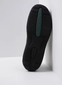 Wolky Roll Slide men - zwart leer<Heren Slippers Heren|Klompen Heren