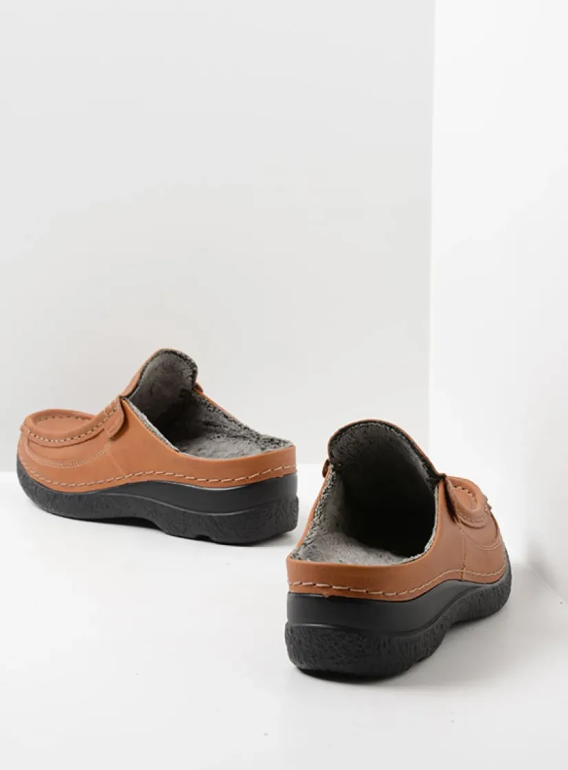 Wolky Roll Slide Vegan -<DAMES Slippers|Klompen