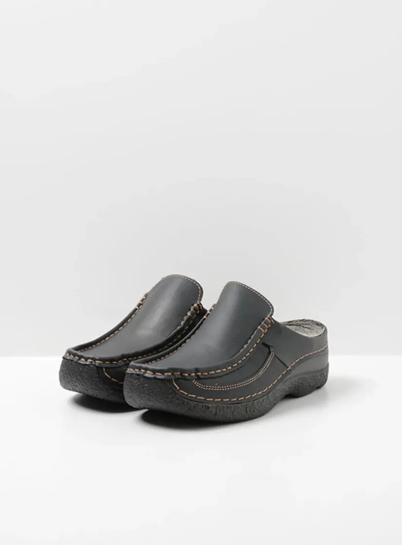 Wolky Roll Slide Vegan -<DAMES Slippers|Klompen